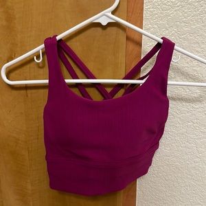 Lululemon Energy Bra Long Line Ribbed NWOT